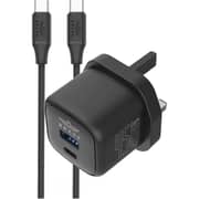 BRAVE 45W GaN USB-C & USB-A Fast Charger Black - BTC-43