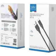 Brave Fast Charging Braided USB-A to Type-C Cable 1m Black - BDC-49