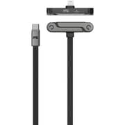 Mycandy Rewindable USB-C to USB-C Cable with Stand 1.2m Grey - ACMYCNCE300C2CGRY