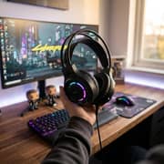 Mycandy GH-E100 Wired Over Ear Gaming Headset Black