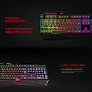 Mycandy GK-E100 RGB Gaming Keyboard Black - ACMYCNGKE100BLK
