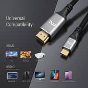 Mycandy HDMI-E110H2C HDR HDMI Cable 2m Black/Grey - ACMYCNHDME110H2CBLK