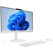 HP OmniStudio All-in-One (2026) Desktop - AMD Ryzen 5-40 / 24inch FHD / 512GB SSD / 16GB RAM / Shared AMD Radeon Graphics / Windows 11 Home / English & Arabic Keyboard / Cotton White / Middle East Version - [24-CV0000NE]