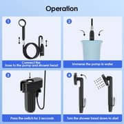 Oraimo AquaFlex Portable Rechargeable Shower Pump (Pack of 1) - OPS-201A