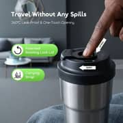 Oraimo 1 Pc QuickSip 620 Insulated Water Bottle Chrome - OHDW-001