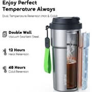 Oraimo 1 Pc QuickSip 620 Insulated Water Bottle Chrome - OHDW-001