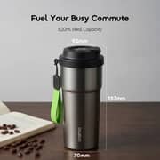 Oraimo 1 Pc QuickSip 620 Insulated Water Bottle Chrome - OHDW-001