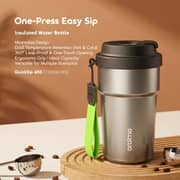 Oraimo 1 Pc QuickSip 450 Insulated Water Bottle Chrome - OHDW-002
