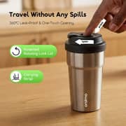 Oraimo 1 Pc QuickSip 450 Insulated Water Bottle Chrome - OHDW-002
