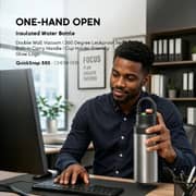 Oraimo 1 Pc QuickSnap 550 Insulated Water Bottle Chrome - OHDW-008