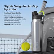 Oraimo 1 Pc RetroGeo 730 Insulated Water Bottle Chrome - OHDW-009