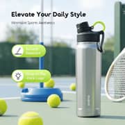Oraimo 1 Pc RetroGeo 730 Insulated Water Bottle Chrome - OHDW-009