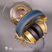 Lexip Hogwarts Legacy Ancient Magic Cross-Platform Wireless Over Ear Headphones Black/Gold