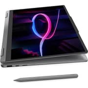 Lenovo Yoga 7i Aura Edition 2-in-1 ( 2026) Copilot+ PC - 3rd Series / Intel Core Ultra 7-355 / 14inch WUXGA / 1TB SSD / 32GB RAM / Shared Intel Graphics / Windows 11 Home / English & Arabic Keyboard / Luna Grey / Middle East Version - [83TC001XAX]