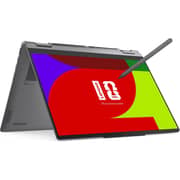 Lenovo Yoga 7i Aura Edition 2-in-1 ( 2026) Copilot+ PC - 3rd Series / Intel Core Ultra 7-355 / 14inch WUXGA / 1TB SSD / 32GB RAM / Shared Intel Graphics / Windows 11 Home / English & Arabic Keyboard / Luna Grey / Middle East Version - [83TC001XAX]