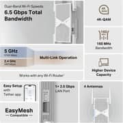 TPLink BE6500 Dual-Band Range Extender - RE405BE