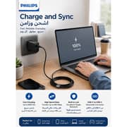 Philips Durable USB-C To USB-C Cable 2m Black - DLC4561CB/00