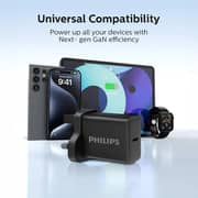Philips Wall Charger with USB-C Cable Black - DLP5312NB/05