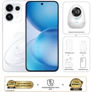 OPPO Reno16 F AI Phone Dual SIM 5G Pop White 8GB RAM 256GB With OPPO Enco Buds3 Pro + OPPO Magnetic Case + Botslab IP Camera - Middle East Version