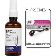 FEG Plus Hair Growth Spray 50ml (Pack of 1) + Pritty Derma Roller 540 Needle