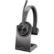 Poly Voyager 4310 UC Monoaural Wired Wireless Headphones with BT700 USB-A Dongle and Charging Stand Black