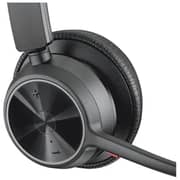 Poly Voyager 4310 UC Monoaural Wired Wireless Headphones with BT700 USB-A Dongle and Charging Stand Black