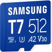 Samsung T7 MicroSDXC Memory Card 512GB Blue - MB-MB512T/WW