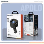 Porodo Apolo Multiport Car Charger 60cm Black - PDCCR34BK
