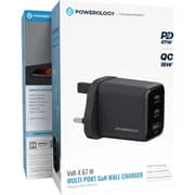 Powerology Volt-X Multiport Wall Charger Black - PWP5467BK