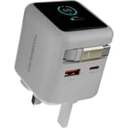 Powerology Halo Dual Port Wall Adapter 80cm White - PWCUQC051WH