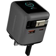 Powerology Halo Dual Port Wall Adapter 80cm Grey - PWCUQC051GY