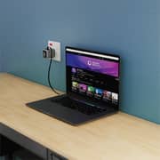 Powerology Halo Dual Port Wall Adapter 80cm Grey - PWCUQC051GY