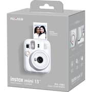 Fujifilm Instax Mini 13 Instant Film Camera Clay White with Gift Box
