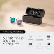 DJI Mic Mini 2S 2 Transmitter And 1 Receiver With Charging Case Grey/Black - MICMS200 2V1