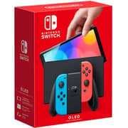 Nintendo Switch OLED 64GB Neon Blue/Red + 3 Assorted Games