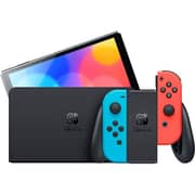 Nintendo Switch OLED 64GB Neon Blue/Red + 3 Assorted Games