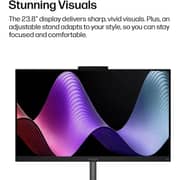 HP OmniStudio All-in-One (2026) -Desktop - AMD Ryzen AI 5-430 / 23.8inch FHD / 512GB SSD / 16GB RAM / Shared AMD Radeon 840M Graphics / Windows 11 Home / English Keyboard / Jet Black / International Version - [24-CW0024]
