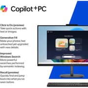 HP OmniStudio All-in-One (2026) -Desktop - AMD Ryzen AI 5-430 / 23.8inch FHD / 512GB SSD / 16GB RAM / Shared AMD Radeon 840M Graphics / Windows 11 Home / English Keyboard / Jet Black / International Version - [24-CW0024]