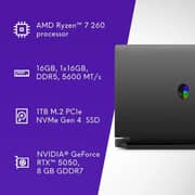 Alienware Gaming (2026) Laptop - AMD Ryzen 7-260 / 15.3inch WUXGA / 1TB SSD / 16GB RAM / 8GB NVIDIA GeForce RTX 5050 Graphics / Windows 11 Home / English Keyboard / Black / International Version - [LDA15265-7724BLK-PUS]