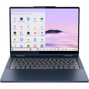 Lenovo Chromebook Plus 14ITN10 2-in-1 Convertible (2025) Laptop - Intel Core 3-N355 / 14inch WUXGA / 128GB SSD / 8GB RAM / Shared Intel Graphics / ChromeOS / English Keyboard / Cosmic Blue / International Version - [83LN0004US]