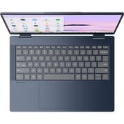 Lenovo Chromebook Plus 14ITN10 2-in-1 Convertible (2025) Laptop - Intel Core 3-N355 / 14inch WUXGA / 128GB SSD / 8GB RAM / Shared Intel Graphics / ChromeOS / English Keyboard / Cosmic Blue / International Version - [83LN0004US]