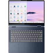 Lenovo Chromebook Plus 14ITN10 2-in-1 Convertible (2025) Laptop - Intel Core 3-N355 / 14inch WUXGA / 128GB SSD / 8GB RAM / Shared Intel Graphics / ChromeOS / English Keyboard / Cosmic Blue / International Version - [83LN0004US]