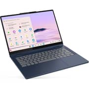 Lenovo Chromebook Plus 14ITN10 2-in-1 Convertible (2025) Laptop - Intel Core 3-N355 / 14inch WUXGA / 128GB SSD / 8GB RAM / Shared Intel Graphics / ChromeOS / English Keyboard / Cosmic Blue / International Version - [83LN0004US]