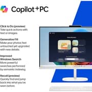 HP OmniStudio All-in-One (2026) Desktop - 3rd Series / Intel Core Ultra 7-355 / 27inch FHD / 1TB SSD / 16GB RAM / Shared Intel Graphics / Windows 11 Home / English Keyboard / Cotton White / International Version - [27-CY0074]