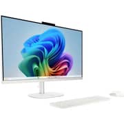 HP OmniStudio All-in-One (2026) Desktop - 3rd Series / Intel Core Ultra 7-355 / 27inch FHD / 1TB SSD / 16GB RAM / Shared Intel Graphics / Windows 11 Home / English Keyboard / Cotton White / International Version - [27-CY0074]