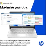 HP (2025) Laptop - Intel N150 / 14inch HD / 128GB SSD / 4GB RAM / Shared Intel Graphics / Windows 11 Home / English Keyboard / Natural Silver / International Version - [14-DQ6101DX]