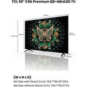TCL 65inch C61K 4K UHD QD-MiniLED Google Television (2026 Model) - 65C61K - International Version