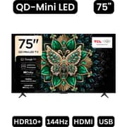 TCL 75inch C61K 4K UHD QD-MiniLED Google Television (2026 Model) - 75C61K - International Version