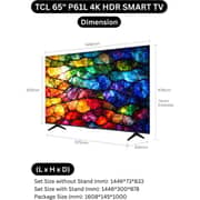 TCL 65inch P61L 4K Ultra HD Google Television (2026 Model) - 65P61L - International Version