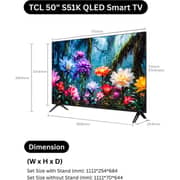 TCL 50inch S51K Full HD 2K QLED Google Television (2026 Model) - 50S51K - International Version